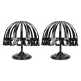 thumbnail image 1 of Hat Rack Display Stand for Caps Plastic Holder 2Pcs Black Organizer, 1 of 4