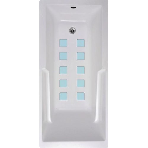 No Slip Mat by Versatraction Squares Bath Tub and Shower Treads (Set of