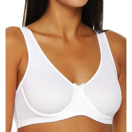 Microfiber Cami Set - Women's Elita 8837 Silk Magic Microfiber Underwire Cami Bra (Porcelain 34)