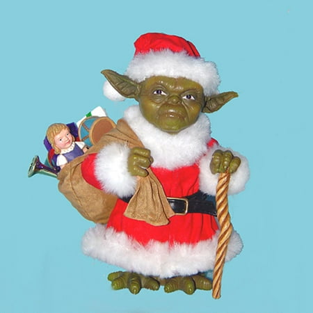 5&Quot; Star Wars Yoda Santa With Gifts Fabriche Christmas Figure