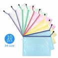 thumbnail image 1 of Matsuzay Bolsa de malla con cremallera Bolsa de malla con cremallera Bolsa de información A4 Soporte de malla con cremallera Bolsa de billetes A5 Kits de experimentos de química mezcla de colores A4, 1 of 1