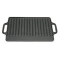 thumbnail image 3 of Grill Pan, Cast Iron Teppanyaki Plate Thickened Rectangular Double Sided Barbecue Grill, Hand Polished Iron with Excellent Uniform Heating Performance, No Chemical, 3 of 7