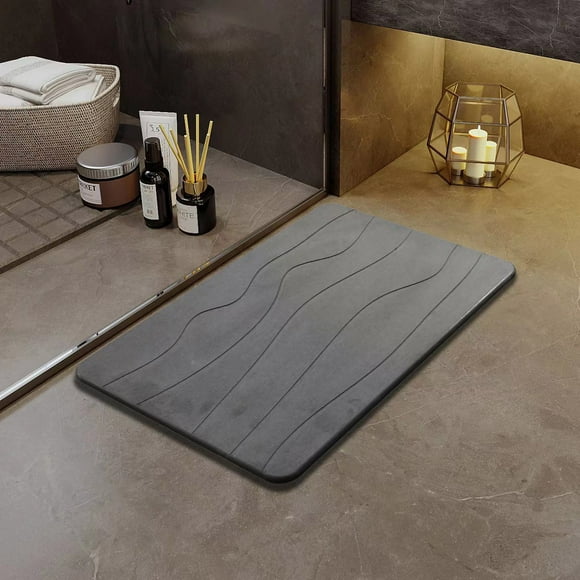 TUWABEII Soft Diatomaceous Earth Mat For Household Bathroom Slip And Wear- Quick Drying Foot Mat Bathroom Door Mat