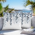 thumbnail image 4 of Outdoor Pillow Cover Blue Eucalyptus Floral Leaves Set of 2 Waterproof Throw Pillowcases Nature Plant Branch Decorative Patio Furniture Pillows for Couch Garden Indoor & Outdoor Use, 4 of 9