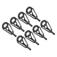 thumbnail image 1 of Unique Bargains Kit de Réparation d'Embout de Canne à Pêche en Acier Inoxydable 2,0 mm, Guide d'Anneau de Perche, Remplacement, Noir, Lot de 8, 1 of 5