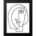 thumbnail image 2 of Mosher, Deidre 19x24 Black Modern Framed Museum Art Print Titled - Loopy Line Lady I, 2 of 5