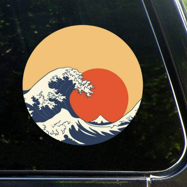 Decal Stickers for Cars Funny Window Japanese Style Tattoos Car Decal Car Decoration Self Adhesive Window Sticker for Van Truck Vehicle 15 Inch