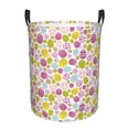 thumbnail image 6 of Lsque Easter Egg pattern Laundry Hamper Basket, Tall Woven Rope Hamper Basket for Clothes, Lightweight Storage Basket, Collapsible Waterproof-Small, 6 of 8