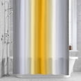 thumbnail image 3 of Abstract Shower Curtain for Bathroom Decor, Dark Gray Yellow Gradient Ombre Waterproof Fabric Shower Curtain, 54"x78" Set with 12 Hooks, 3 of 9