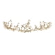 thumbnail image 2 of Tiaras De Perlas De Cristal Para Mujeres Y Niñas, Diademas De Corona, Decoración Para El Cabello Para Fiesta De Boda Sunnimix tiara nupcial de cristal, 2 of 7
