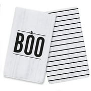 Creative Products Boo Lines Ghost 16 x 25 Tea Towel Set of 2