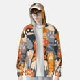thumbnail image 2 of Vsdgher Mignon Empreinte de Patte de Chat Sweat à Capuche Adulte pour Hommes Femmes, Manches Longues Protection Solaire Chemises de Pêche pour Course Natation-TTG, 2 of 7
