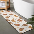 thumbnail image 2 of Football and Cheer Goods Pattern Bathroom Rugs Mat,Non Slip Microfiber Bathroom Rug,Rubber Backing,Soft Bathroom Mats for Bathroom Floor,Tub and Shower,47x17in(120x43cm), 2 of 4