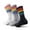 Rainbow Stripe, variant on Mens Rainbow Stripe Novelty Crew Socks 3 Pack Size 10-13 (Mens)
