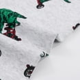 thumbnail image 4 of Outfits for Boys 6-9 Months Children's Homewear Long Sleeve Boys Cartoon Green Dinosaur Print Pajamas Autumn And Winter Warm Pajamas Y0B-Grey, 7-8 Years, 4 of 5