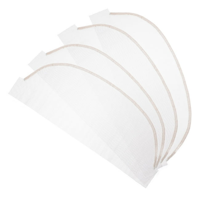 GAXIRE 4Pcs Lace Net Base for Wig Making Transparent Soft Lace Closure Comfortable Breathable