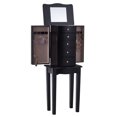 thumbnail image 1 of Gymax Mirrored Jewelry Cabinet Armoire Storage Chest Stand Organizer, 1 of 10