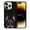 Black Rust Doberman Pinscher Dog, variant on FINCIBO Soft Rubber Protector Cover Case for Apple iPhone 14 Pro 6.1" 2022, Animal Black White Tuxedo Cat