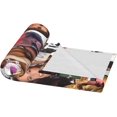 thumbnail image 3 of Flannel Blanket Tates Music McRae Nap Blanket Air Conditioning Blankets Couch Bed Office Blankets Soft and Cozy 40"X30", 3 of 6