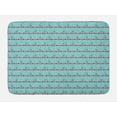 thumbnail image 1 of Owl Print Bath Mat, Horizontally Designed Pattern of Stacked Books on Shelves and Stars, Plush Bathroom Decor Mat with Non Slip Backing, 29.5" X 17.5", Seafoam and Multicolor, by Ambesonne, 1 of 2