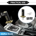 thumbnail image 2 of Kit de perilla de cambio de marchas Unique Bargains, 15 cm con 4 adaptadores para vehículos automáticos y manuales de aleación de aluminio negro, 2 of 7