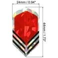 thumbnail image 2 of Uxcell Alas de Dardos Delgadas, Paquete de 6 Accesorios de Dardos PET, Rojo-naranja, 2 of 5