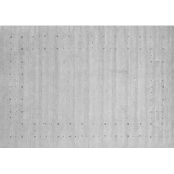 Ahgly Company Indoor Rectangle Solid Gray Modern Area Rugs, 8' x 10'