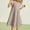 C-Khaki315, variant on JIAYUE Child Girls Spring Dresses Polka Dots Short Sleeve Drop Shoulder Crew Neck Popover Mid Length Home For Teens Seasonal Holiday Festival Dress