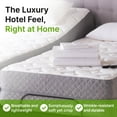 thumbnail image 4 of GhostBed Supima Cotton and Tencel Deep Pockets Luxury Sheet Set – Wrinkle Resistant and Cooling Queen, White, 4 of 6