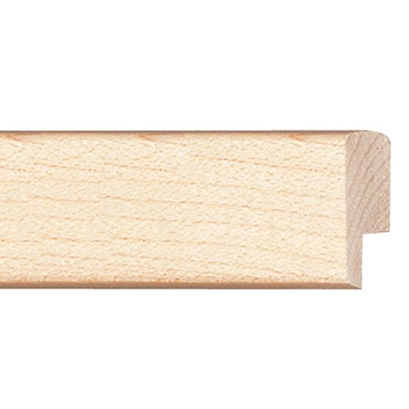 Picture Frame Moulding (Wood) 18Ft Bundle - Contemporary Natural Finish - 0.75" Width - 1/2" Rabbet