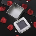 thumbnail image 2 of OULII 10PCS Square Cake Storage Tins Empty Tinplate for Tea and Candies Packing Silver, 2 of 4