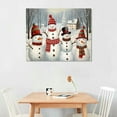 thumbnail image 2 of Awypu  Christmas Snowman Decor Wall Art Canvas Print Winter Picture For Home Bathroom Kids New Year Gift, 2 of 4
