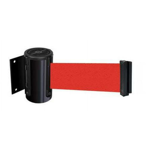 TENSABARRIER 896-STD-33-STD-NO-R5X-C Belt Barrier, Black,Belt Color Red