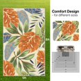 thumbnail image 2 of DEORAB Outdoor Rug 5'x8' Washable Chenille Patio Rug Non Shedding Easy Cleaning Jungle Outside Carpet for Balcony Backyard Deck RV, 2 of 10