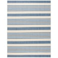 thumbnail image 3 of Safavieh Courtyard Caroline Striped Indoor/Outdoor Area Rug, Beige/Blue, 8' x 10', 3 of 11
