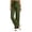 Green Pants, variant on Women's Wide Leg Pants with Pockets Ruffled High Waist Tie Knot Slacks Summer Loose Casual Daily Pant with Pockets Khaki S