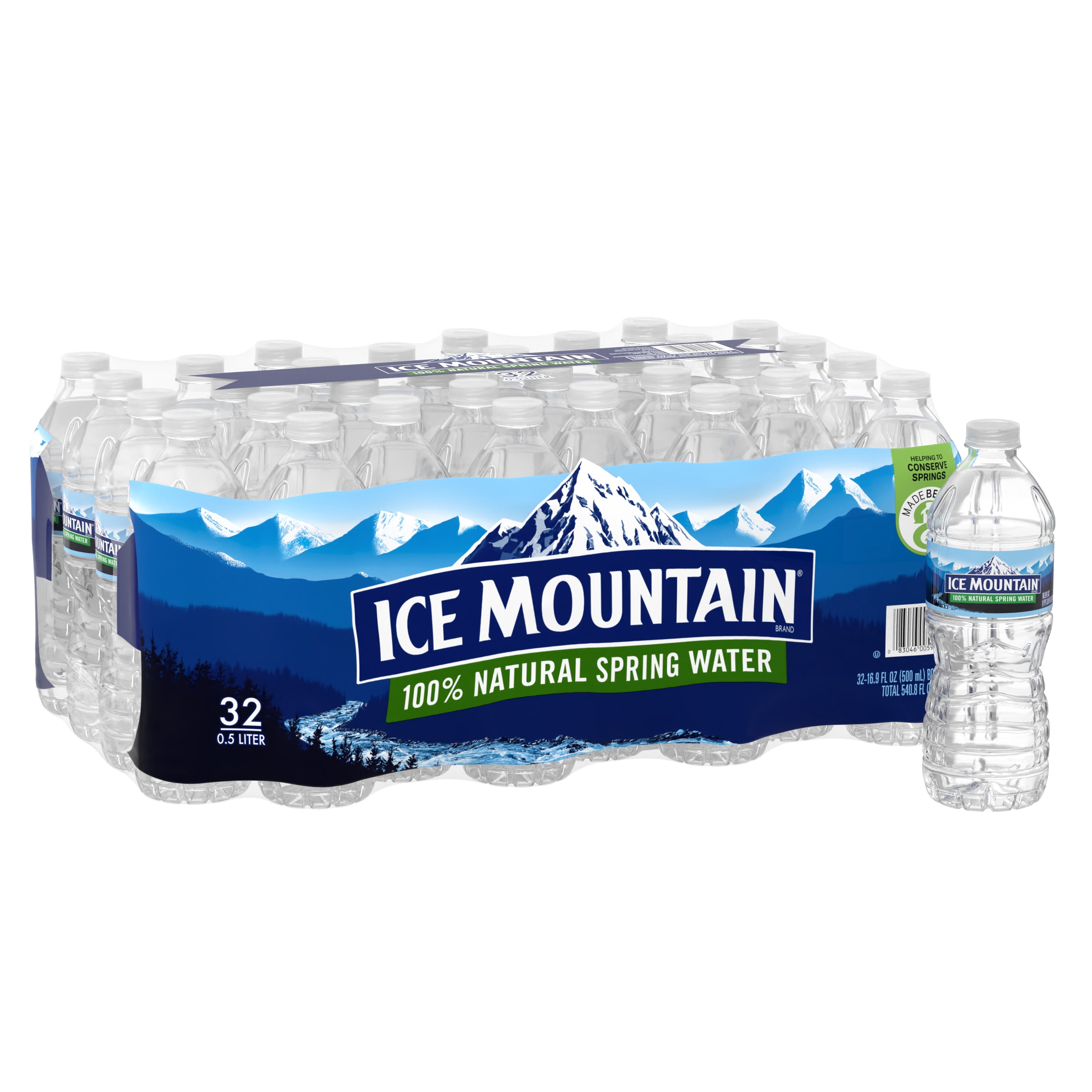 ICE MOUNTAIN Brand 100 Natural Spring Water, 16.9ounce bottles (Pack