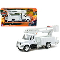 International 4200 Long Haul Trucker Series White Line Maintenance Service Truck 1/43 Diecast Model by New Ray