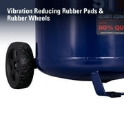 Stealth Ultra Quiet 12 Gallon 150 PSI Portable Electric Oil-Free Air Compressor, Professional Series