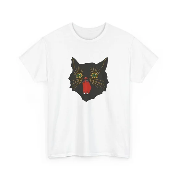 vintage halloween cat reproduction tshirt