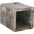 thumbnail image 4 of Paper Junkie Rustic Wood Pencil Holder (2 Pack), 3x3x4", 4 of 7