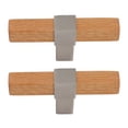 thumbnail image 4 of Poignée de Cabinet, Poignée de Porte Facile à Installer 2 Pcs Moderne Élégant pour Placards Doré, Argent Brossé, 4 of 8