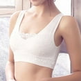 thumbnail image 6 of Women Lace Bralettes Crop Tank Top Wireless Push Up Underwear Padded Bandeau Bra with Strap for Daily Wear Yoga Running, 6 of 8