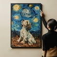 thumbnail image 6 of Petit Basset Griffon Vendeen Dog Starry Night Canvas Wall Art Prints, Dog Art Canvas Painting Poster,Pet Canvas Painting Puppy Artwork 8x12 inches, 6 of 6