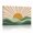 Ochre Yellow, variant on XaaKee Boho Landscape Boho Landscape Curved Waves Sunbeams Canvas Art Prints Inner Framed 18*12Inch