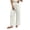 White, variant on PBFRDSJ Flowy Pants for Women High Waist Drawstring Wide Leg Pants Lightweight Breathable Boho Office Casual Pants Sizes S-XL
