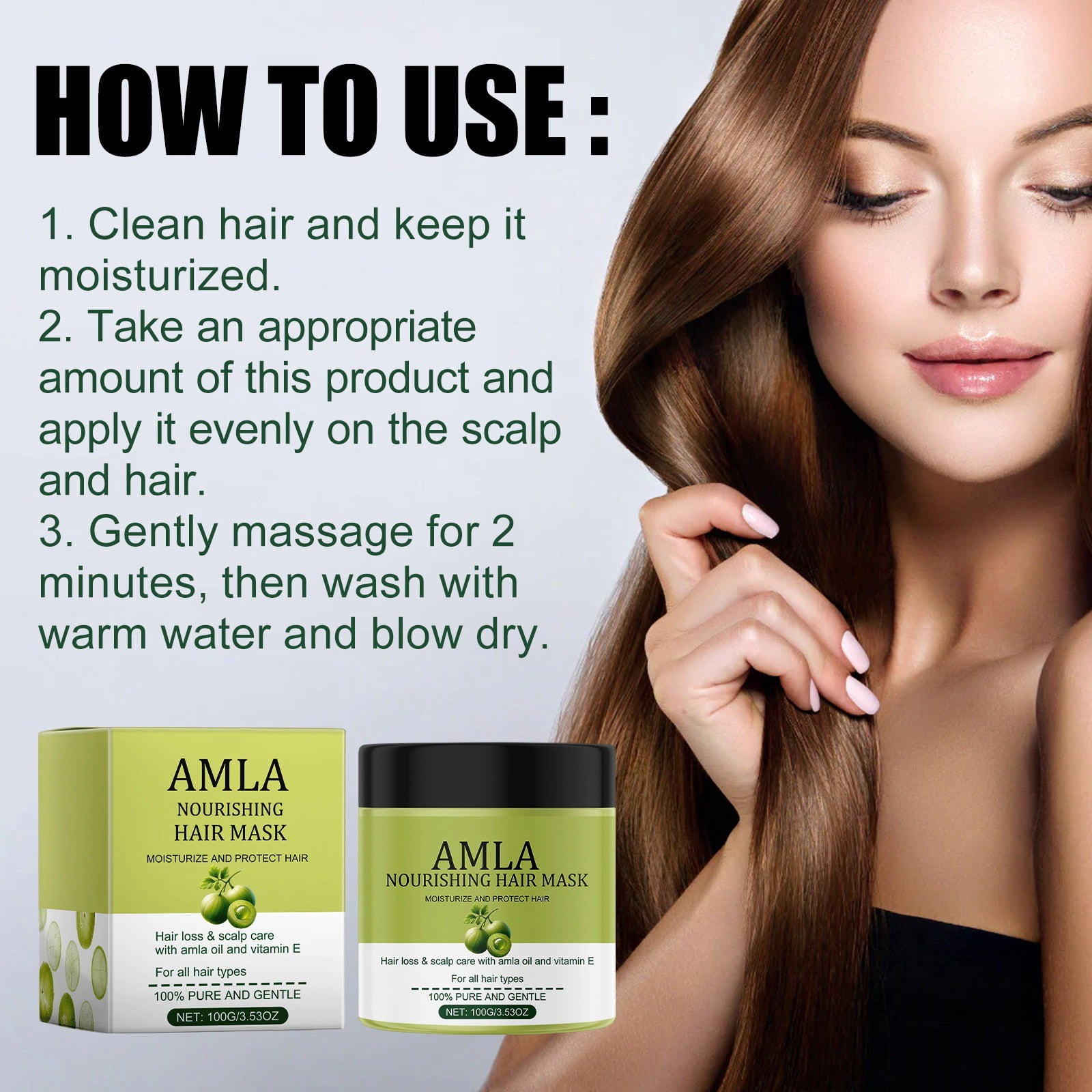 Luoyaxxxxx Hair Grease for Dry Hair Damaged Moisturizing Hair Nourishes And Smoothes Hair Dry And Frizzy Hair And Split Ends Hair
