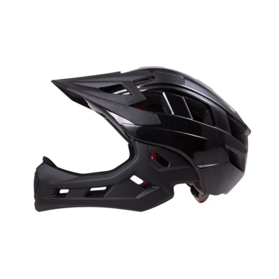 Casco de ciclismo para niños, transpirable, conmutable, casco completo para niños y niñas Negro