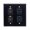 Black, variant on Dual Gang Stainless Steel Wall Plates with Two XLR Female/Two XLR Male