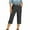 zc-Dark Gray, variant on Hfnxid Womens Capris Jeans Elastic Waist Skinny Business Denim Capris Pants Summer Casual Lightweight Cropped Pant with Pockets zc-Dark Gray XL